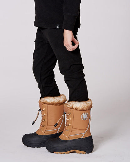 Bottes d'hiver Brun Sucré avec Doublure Amovible