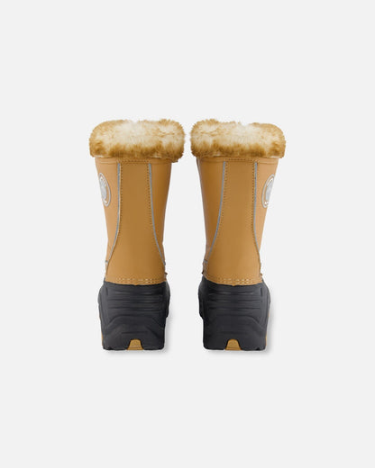 Bottes d'hiver Brun Sucré avec Doublure Amovible