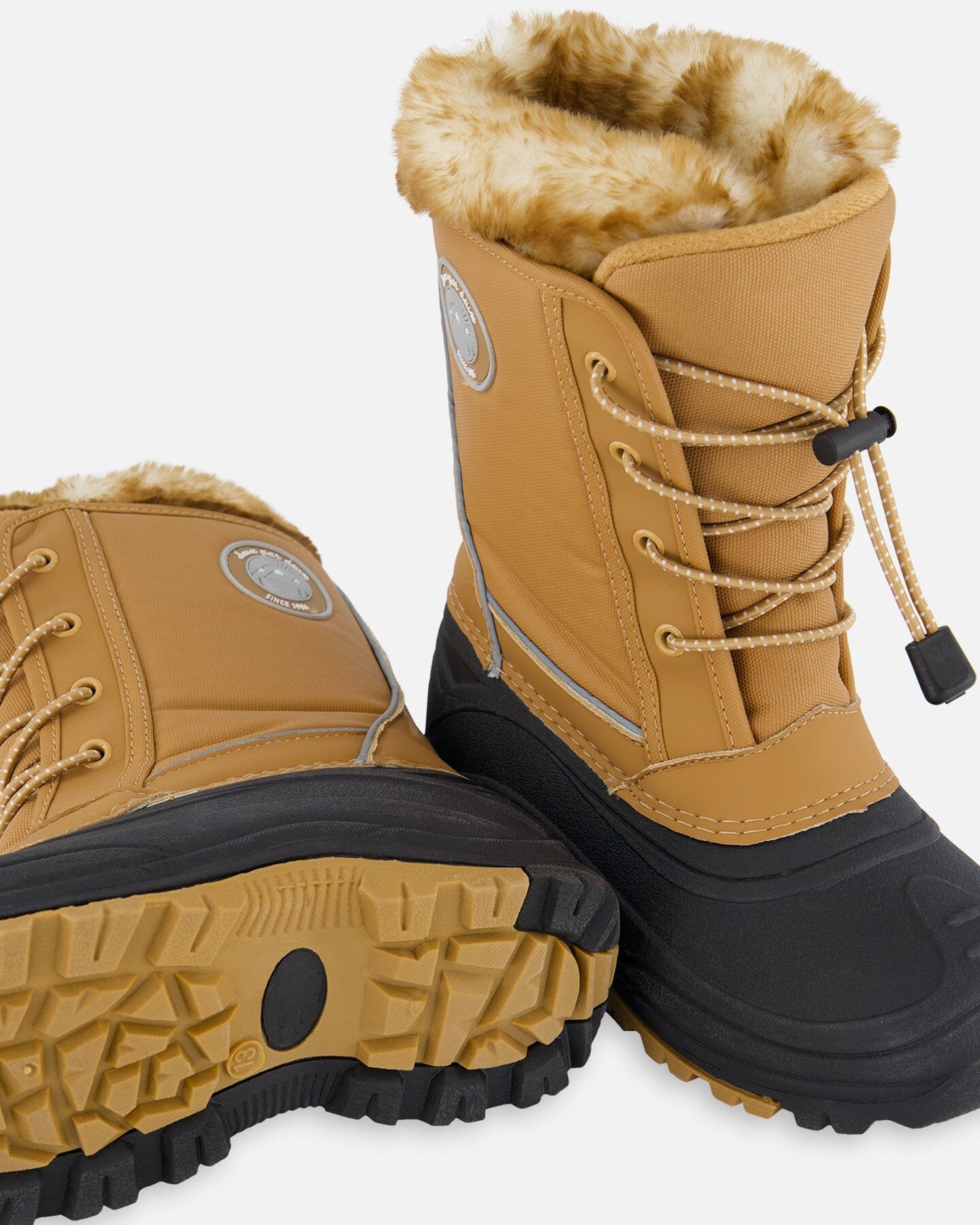 Bottes d'hiver Brun Sucré avec Doublure Amovible