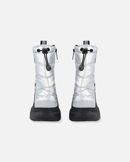 Bottes d'hiver argentées