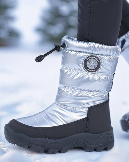 Bottes d'hiver argentées