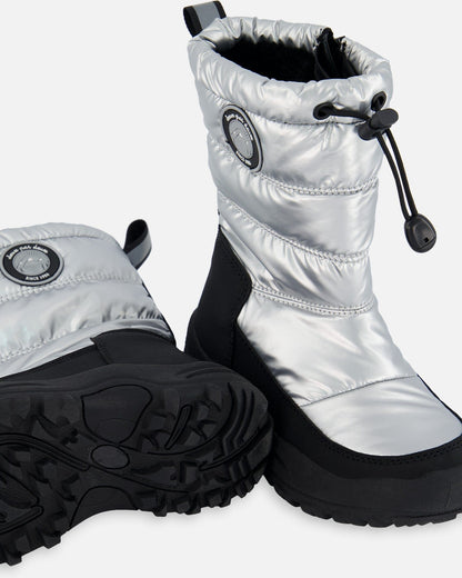 Bottes d'hiver argentées