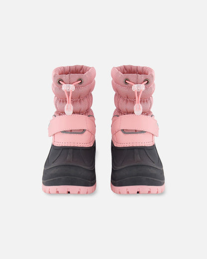 Bottes d'hiver rose poudré