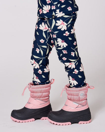 Bottes d'hiver rose poudré