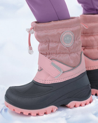 Bottes d'hiver rose poudré