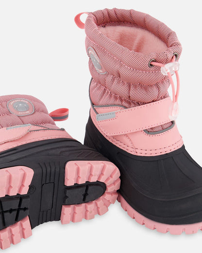 Bottes d'hiver rose poudré