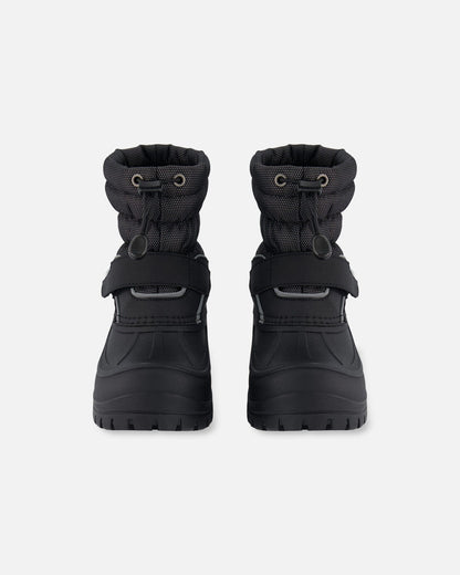 Bottes d'hiver noires unies