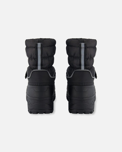 Bottes d'hiver noires unies