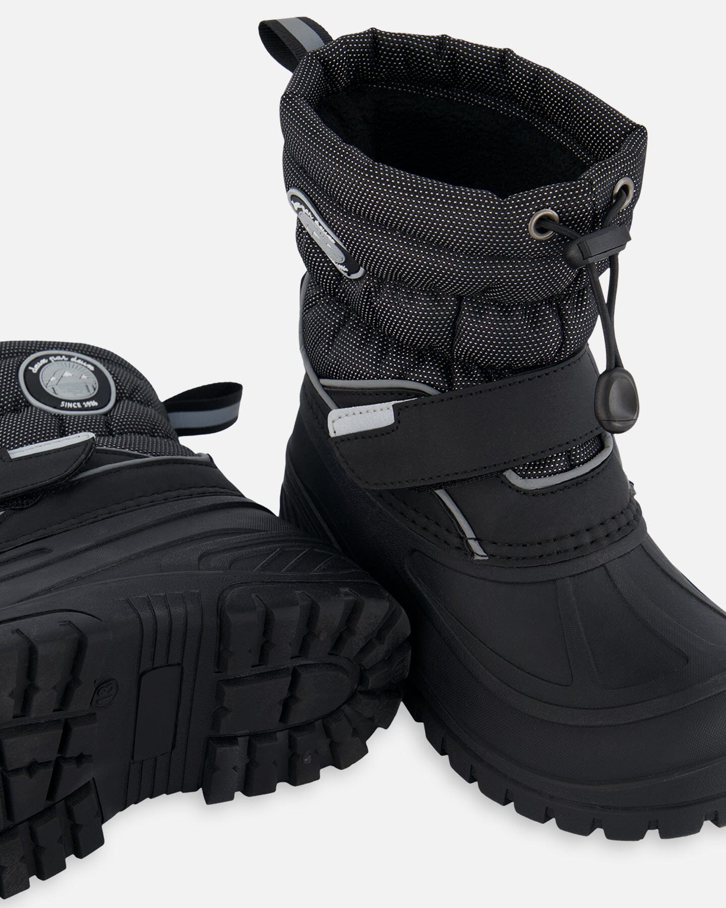 Bottes d'hiver noires unies