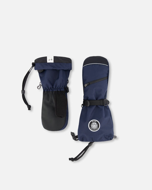 Winter Mittens Teknik Navy Blue