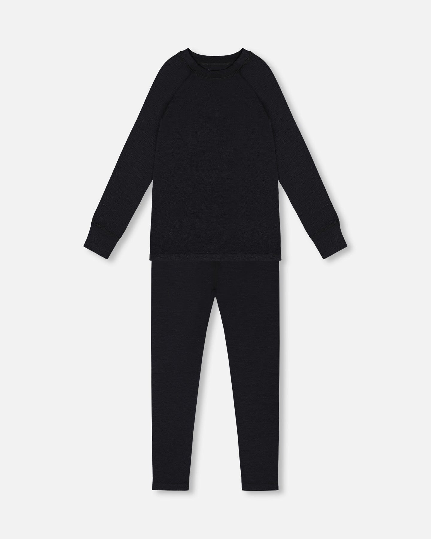 Merino Wool Base Layer Set Black