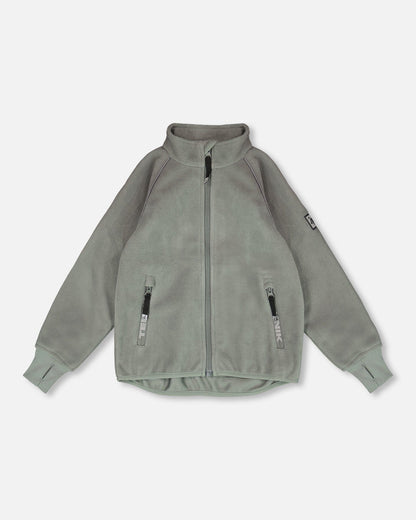 Veste Windfleece TEKNIK mi-saison Sauge