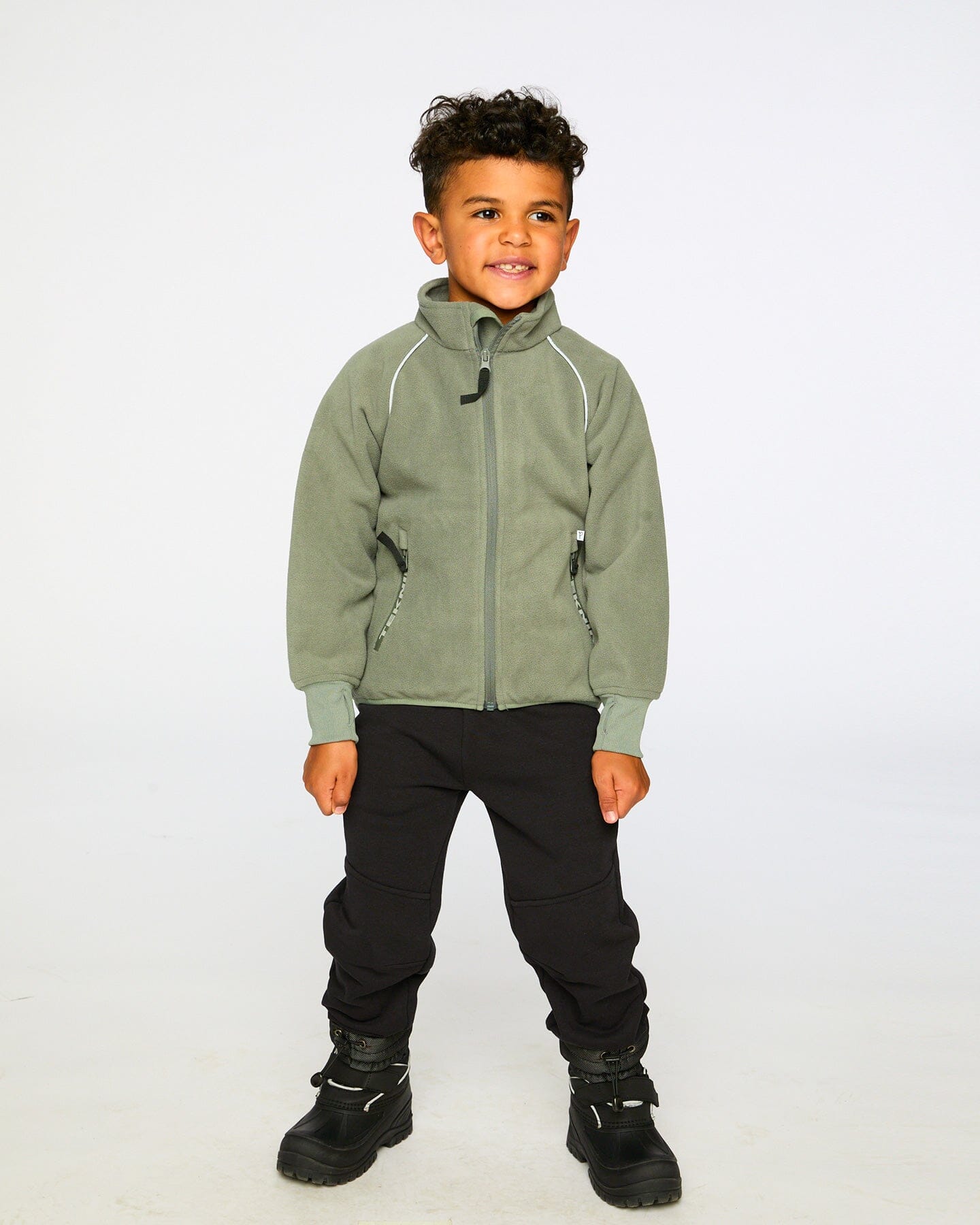 Veste Windfleece TEKNIK mi-saison Sauge