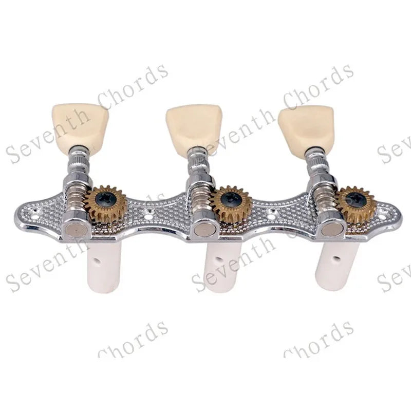 Ensemble de Mécaniques Chromées 3R3L, Mécaniques à oral illes de JETuning Classiques, Assemblage Jaune Lvory, lèvent Ezoïdes, Accessoires et Pièces