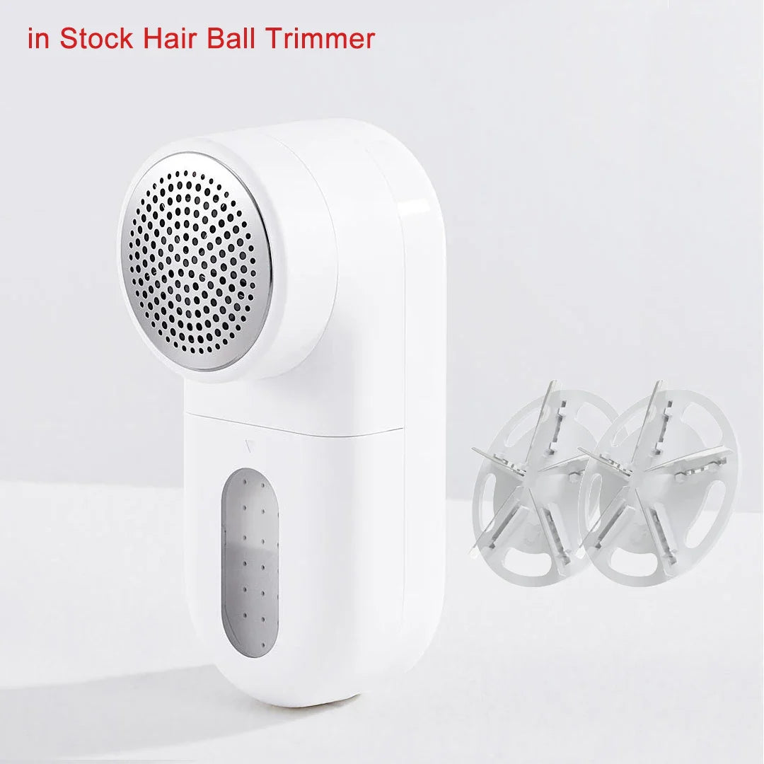 Stock Original Xiaomi Mijia Portable Lint Remover With 3pcs Replace Cutter Heads Hair Ball Trimmer Sweater Remover Motor Trimmer