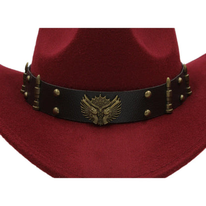 2 Sizes Men Women Western Cowboy Hats Wide Brim Panama Sunhat Outdoor Fedora Cap Trilby Sombrero Party Travel Size US 7 1/4 UK L