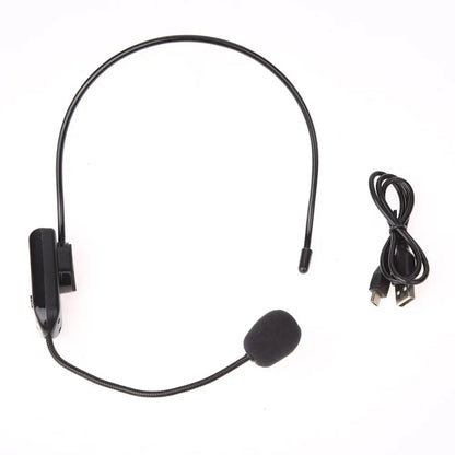 Microphone sans fil FM portable, casque, Radio, mégaphone, pour haut-parleur, enseignement des réunions, Guide touristique, conférences