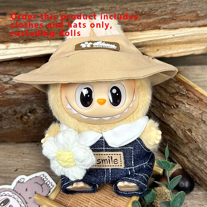 Labubu Designer Clothes Accessories For Sitting And Standing Plush Dolls Universal Blind Box Clothing