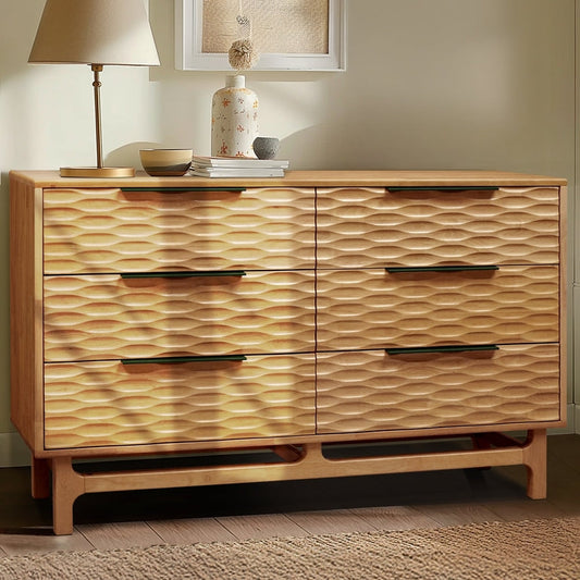 Acacia Elara Dresser with 6 Drawers for Stylish Storage Solutions