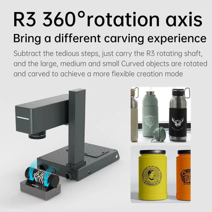 DAJA Mr Carve M4 Laser Printer Machine Mini Fiber Laser Engraver Portable Laser Marking Printer for All Metals and Non-metal