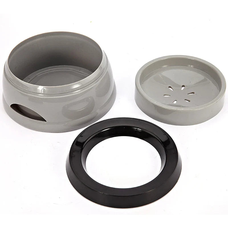 Écuelles pour chiens, flottantes, ne mouillant pas la gueule, gamelle pour chats anti-déversement, distributeur d'eau, accessoires portables en plastique pour chiens.