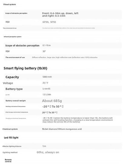 Integrated LP12 Speaker Searchlight for DJI M30T Drone 10km Image Transmission 4K UHD Video Brushless Standard Prosumer Drones