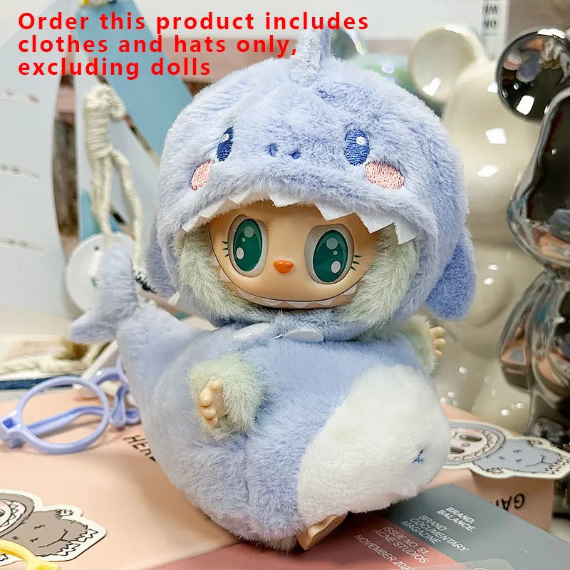 Labubu Designer Clothes Accessories For Sitting And Standing Plush Dolls Universal Blind Box Clothing