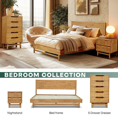 Acacia Elara Dresser with 5 Drawers for Stylish Storage Solutions