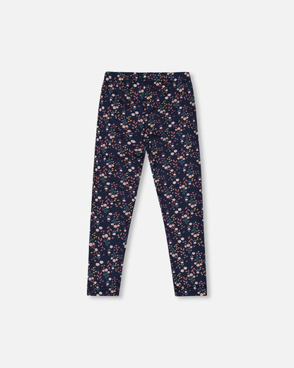 Jersey Leggings Navy Floral