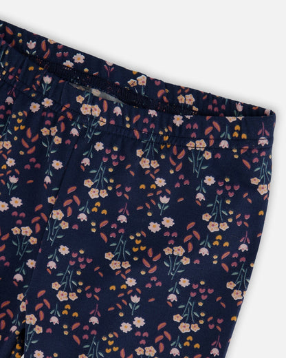 Jersey Leggings Navy Floral