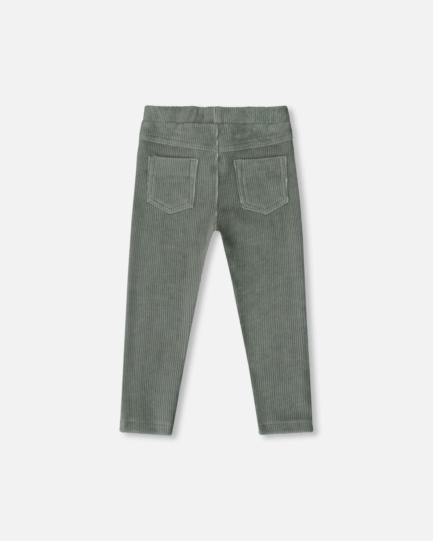 Stretch Velour Tregging Jade Green