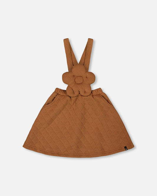 Quilted Overall Dress Mocha