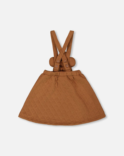 Quilted Overall Dress Mocha