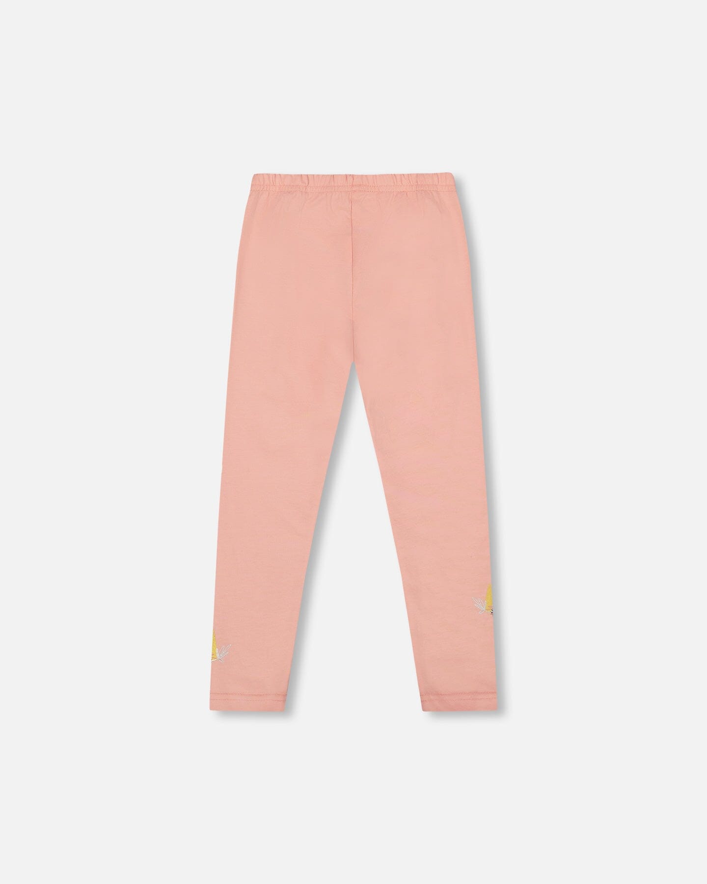 Organic Cotton Leggings Dusty Pink With Unicorn Print
