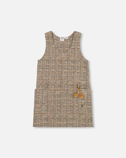 Tweed Jumper Beige And Black