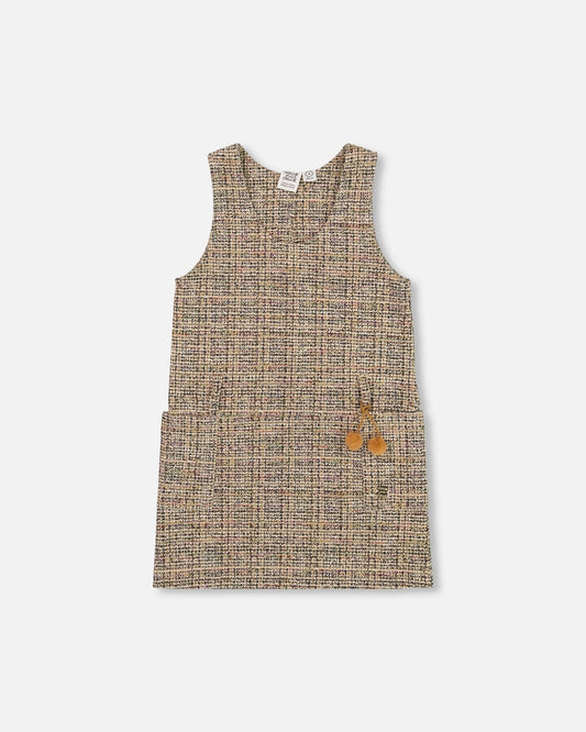 Tweed Jumper Beige And Black
