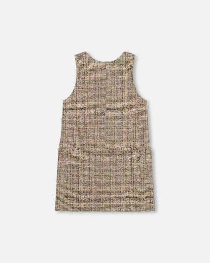 Tweed Jumper Beige And Black