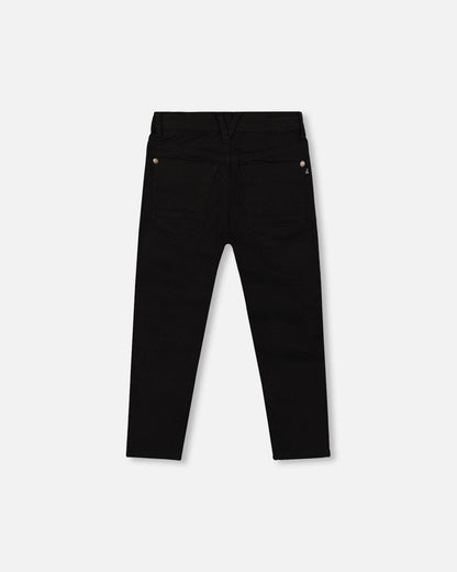 Stretch Twill Pants Black