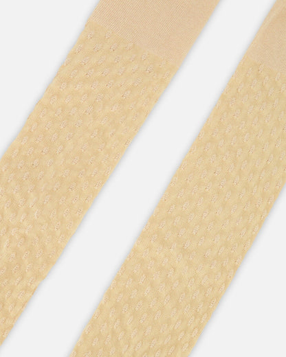 Collants tricotés beiges