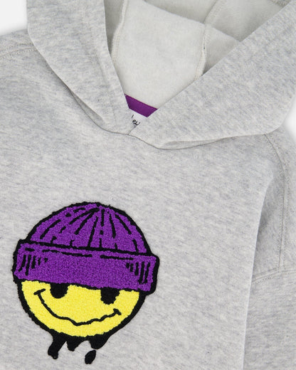 Pullover Fleece Hooded Sweatshirt Light Heather Gray