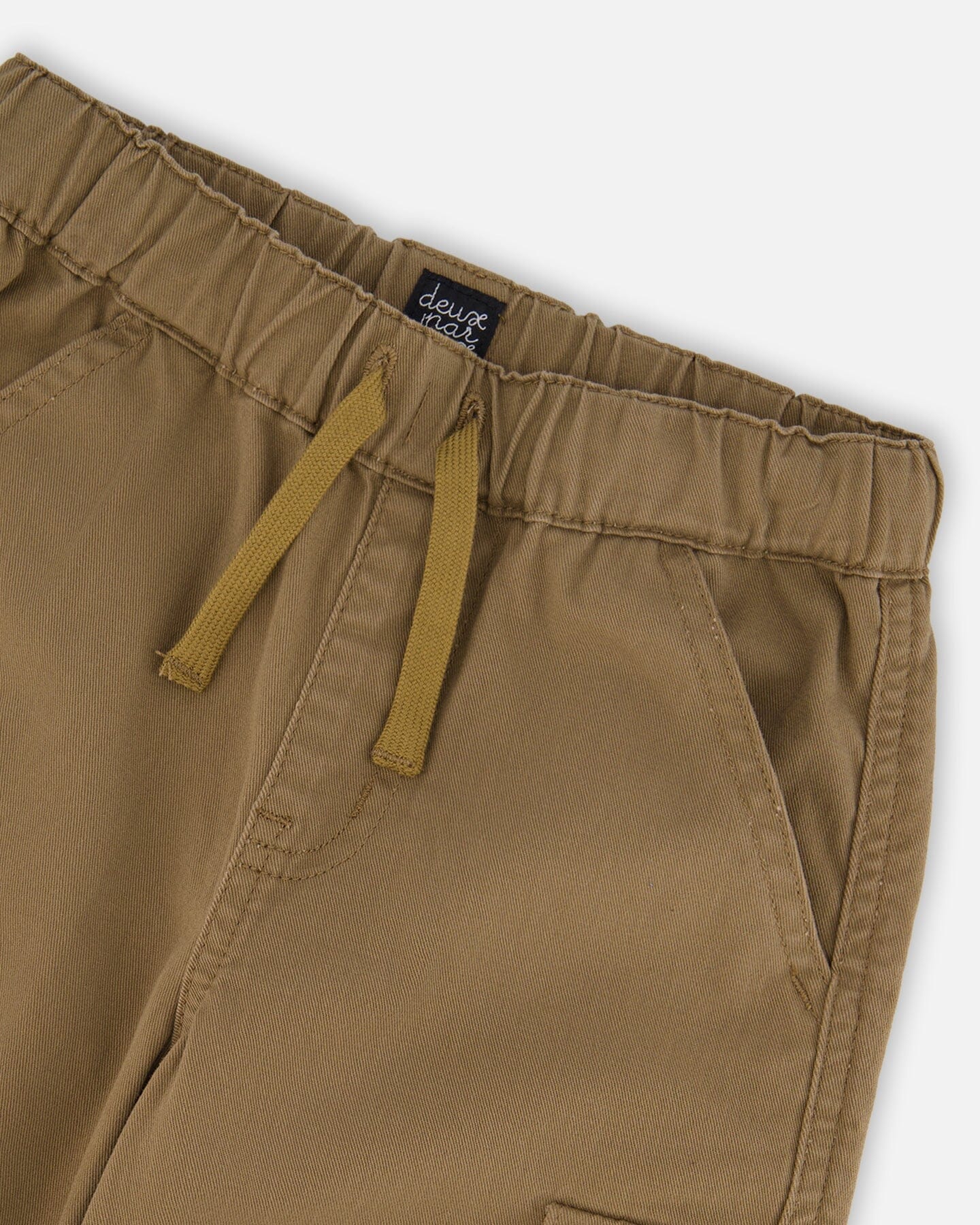 Twill Jogger Cargo Pants In Taupe