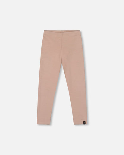 Super Soft Ribbed Leggings Light Caramel
