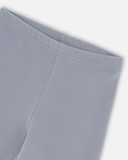 Super Soft Ribbed Leggings Blue Gray
