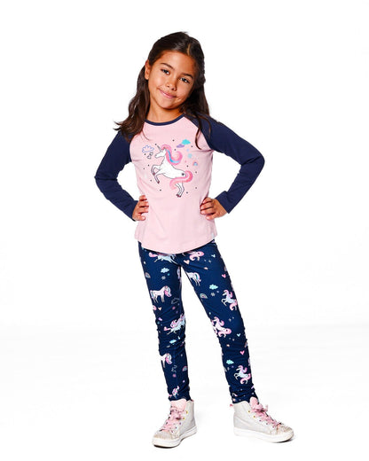 Jersey Raglan Sleeve Tee Dusty Pink