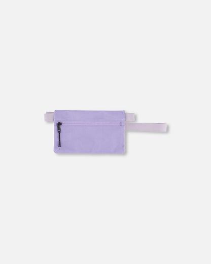 Trousse à Double Compartiment Imprimé Fleurs Rétro Lilas