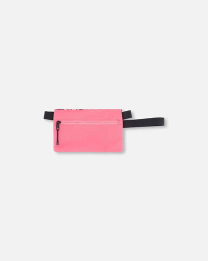 Double Pencil Case Black Retro Flower Print