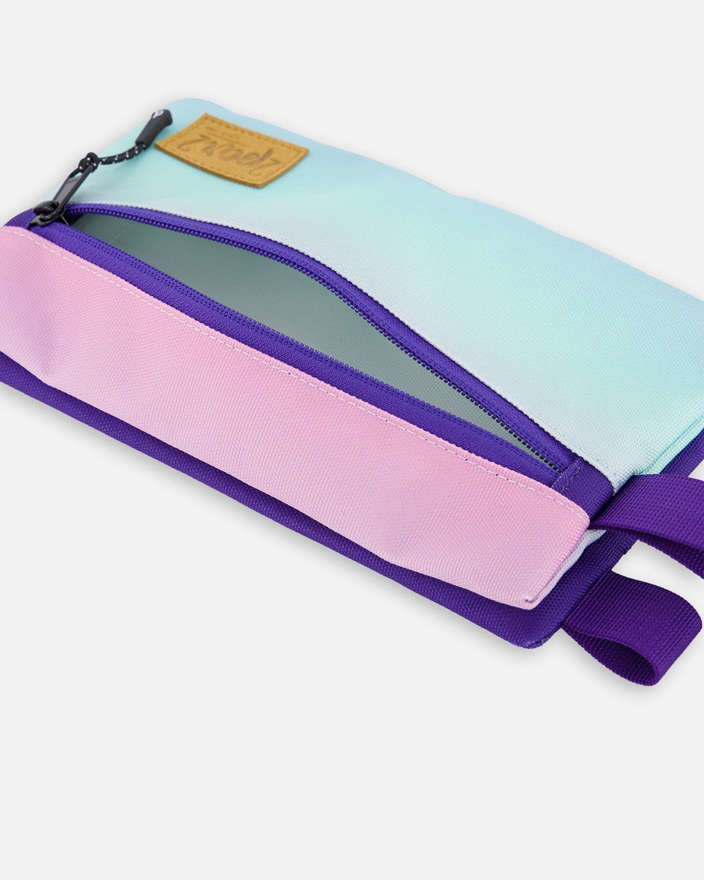 Trousse double dégradé violet
