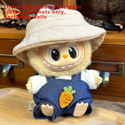 Labubu Designer Clothes Accessories For Sitting And Standing Plush Dolls Universal Blind Box Clothing