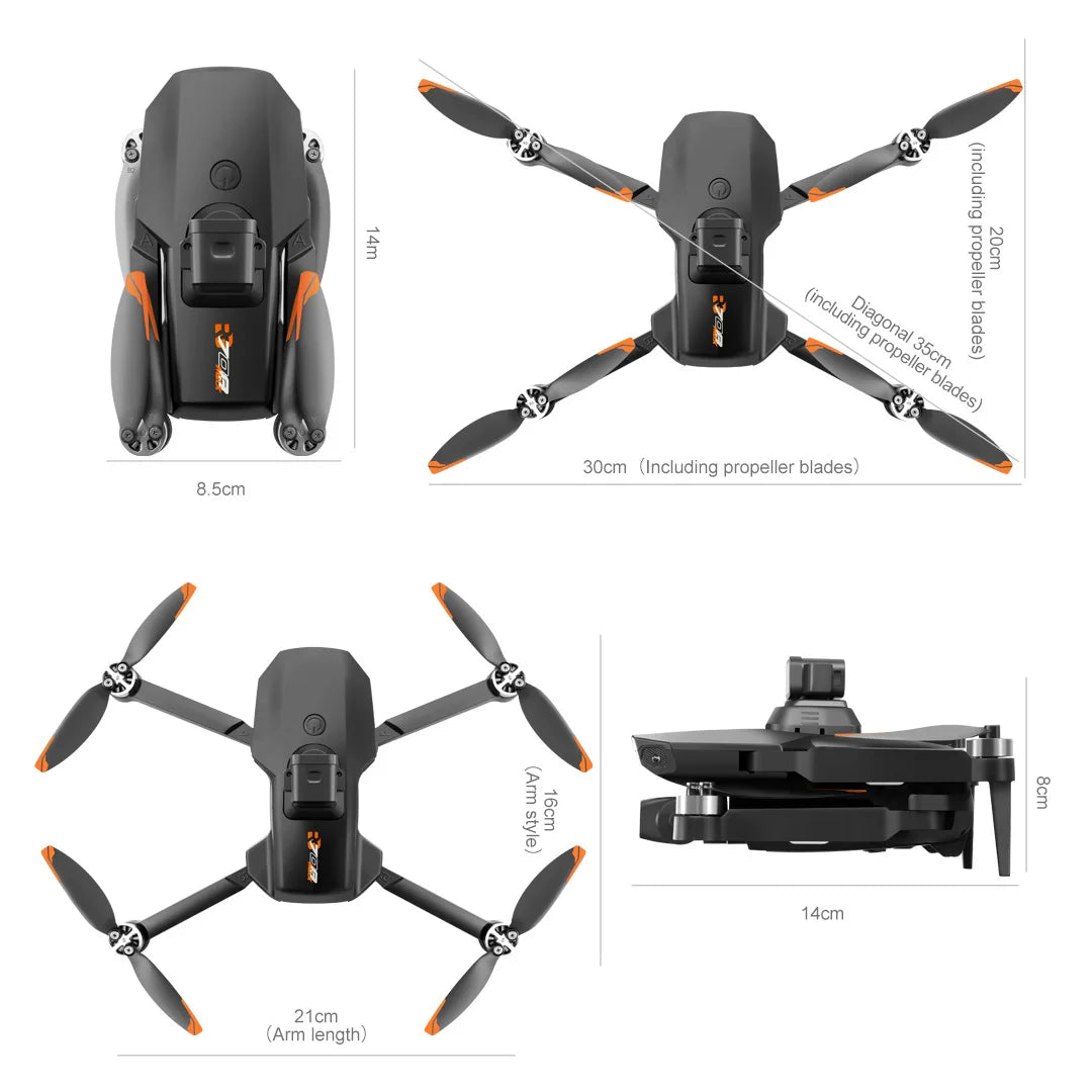 RG708MAX Drone Brushless Quadcopter GPS Positioning Screen Control Aerial Photography Obstacle Avoidance Drone