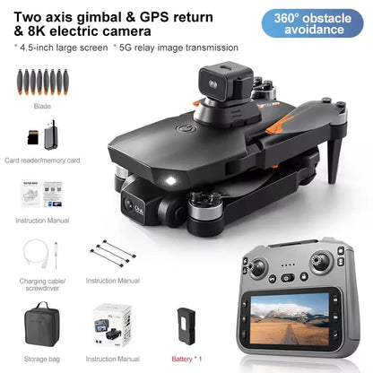 RG708MAX Drone Brushless Quadcopter GPS Positioning Screen Control Aerial Photography Obstacle Avoidance Drone